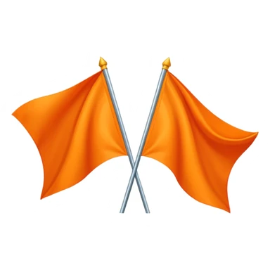 Double triangular orenge Flag sticker