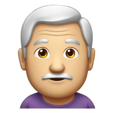 An old man with big belly sticker