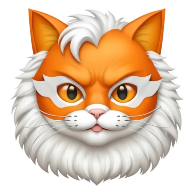 a kind cat wearing a batman mask sticker