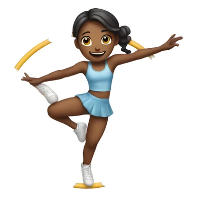 Girl doing aerial hoop  sticker