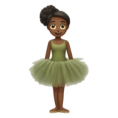 tutu olive sticker
