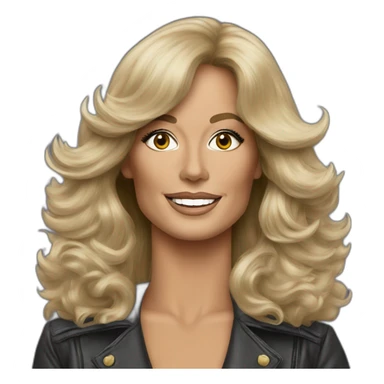 farrah fawcett sticker