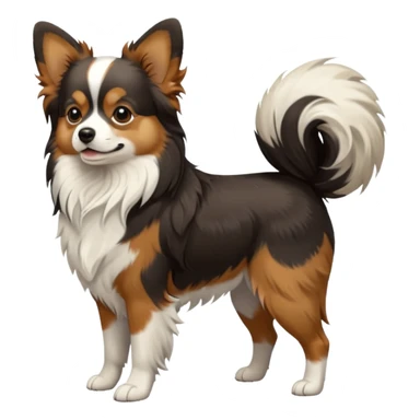Papillion dog sticker