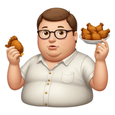 can you do  Peter Griffin stand and eat chicken thighs sticker