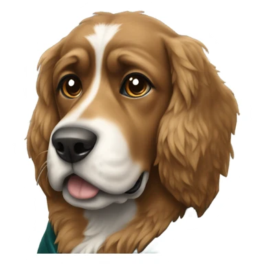 dog wearing eagles jersey sticker