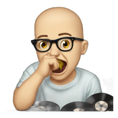 Anthony fantano biting into records sticker