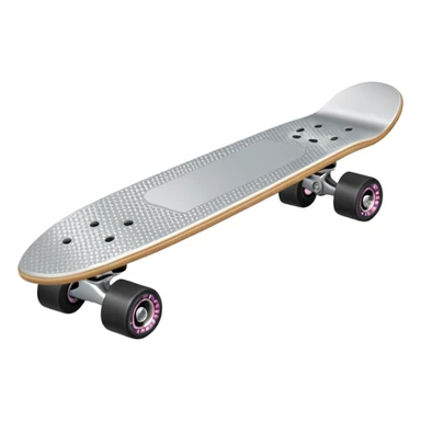 all silver toy scateboard sticker