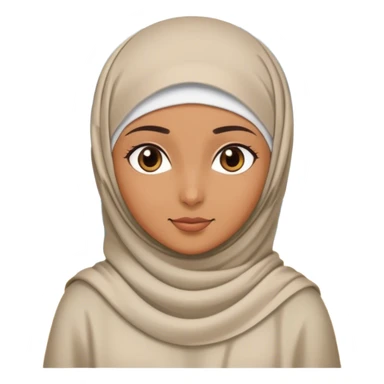 A Girl with hjiab behind a Beach  sticker