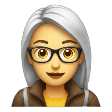 blogger near laptop sticker