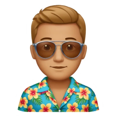 Tropical vacation sticker