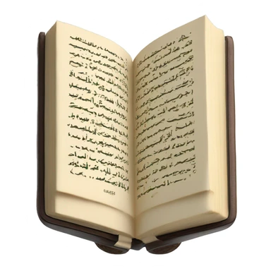 a Quran book on a simple holder to read sticker