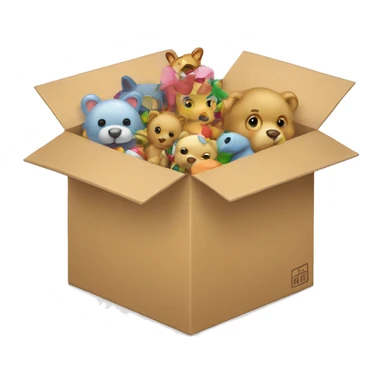 box full of toys sticker