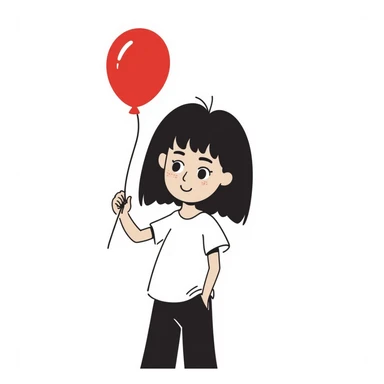 cute brown girl sticker