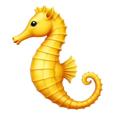 Yellow Seahorse sticker