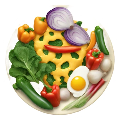  scrambled eggs with vegies sticker