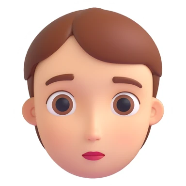 a face with a sad expression but a moderately peaceful aura, gentle eyes, soft colors, subtle smile, calm background sticker