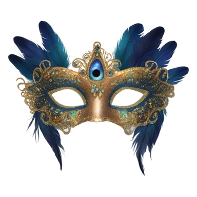 Masquerade eye mask  sticker