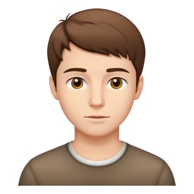 portrait of a young man sticker