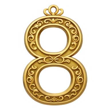 Fancy number 9 sticker