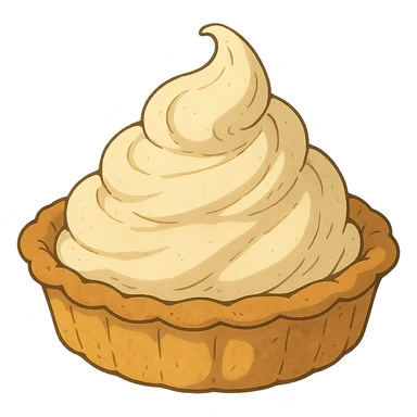 ghibli style cream pie sticker