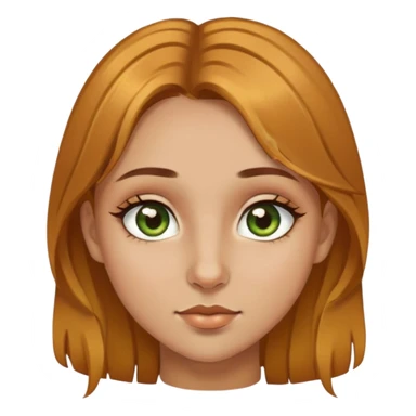 i wanta girl, nosering, brownish gold hair, brown-greenish eyes sticker