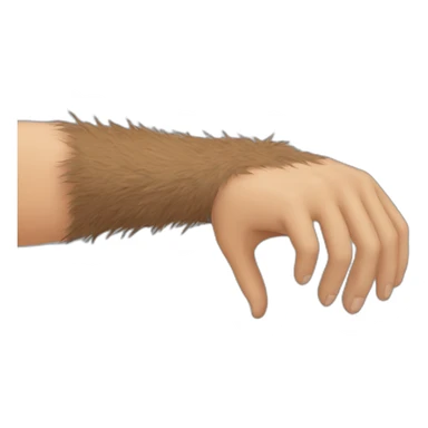 hairy arm sticker
