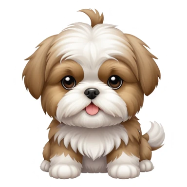 shih tzu puppy sticker