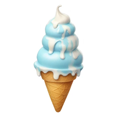 Melting ice cream sticker
