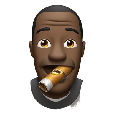 dobberman with a cohiba in hes mouth sticker