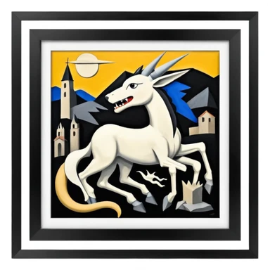 Guernica in painting frame
















 sticker