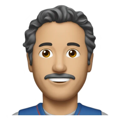 Jean Marc Morandini playing with a k sticker