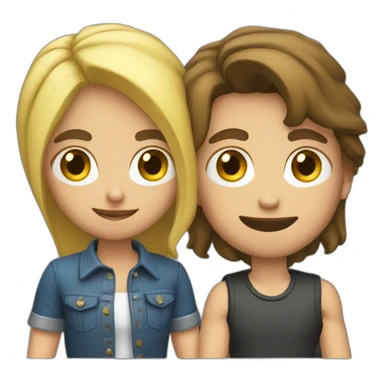 couple playing video game together sticker