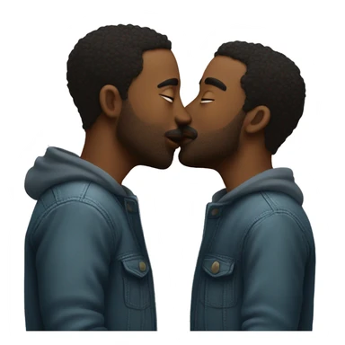 2 guys kissing sticker