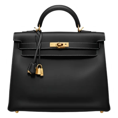hermes kelly black matte color bag sticker