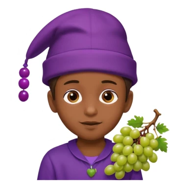 Kids in Fruit Clothes 
A boy in a grape Hat




































 sticker