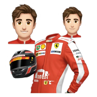 Charles Leclerc Ferrari sticker