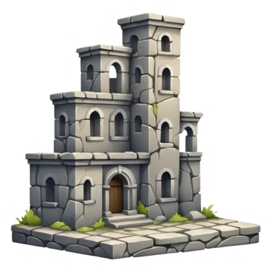 city ruins sticker