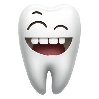 tooth inside a tooth smiling inside a tooth smiling sticker