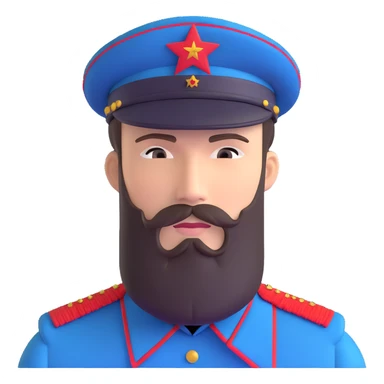 Nikolai Belinski Soviet soldier from Call of Duty Zombies with beard sticker