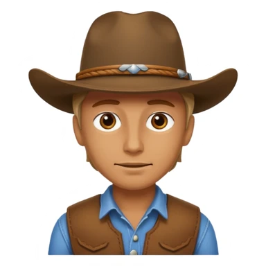 covboy with horse man  sticker