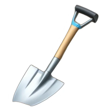 work in progress shovel sand sticker