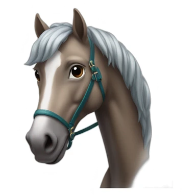 Cheval sur une licorne sticker