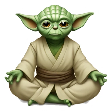 Yoda yoga sticker