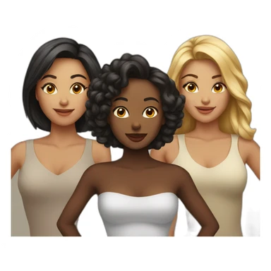 group of beautiful women  sticker