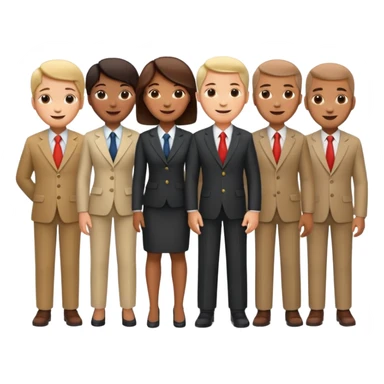 a group of directors standing sticker