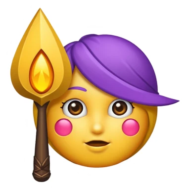 seta para direita roxa sticker