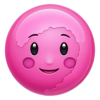 pink planet  sticker