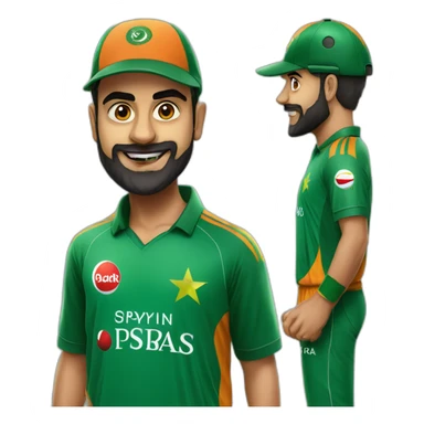 Virat in pakistan jersey sticker
