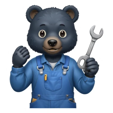 black bear mechanic sticker