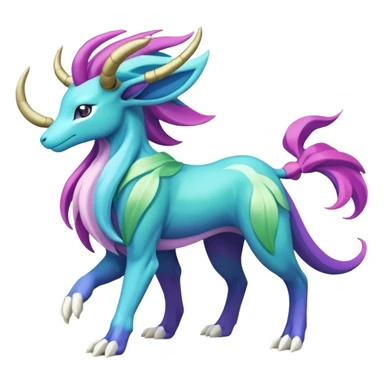 Suicune-Aurorus-Meganium-fusion (full body) sticker